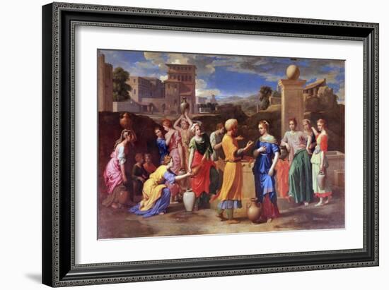 Eliezer and Rebecca, 1648-Nicolas Poussin-Framed Giclee Print