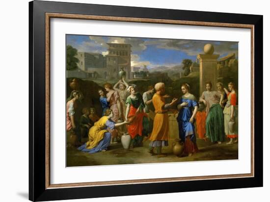 Eliezer and Rebecca-Nicolas Poussin-Framed Giclee Print