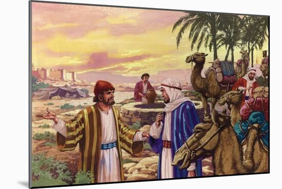 Eliezer Arriving at the Well-Pat Nicolle-Mounted Giclee Print