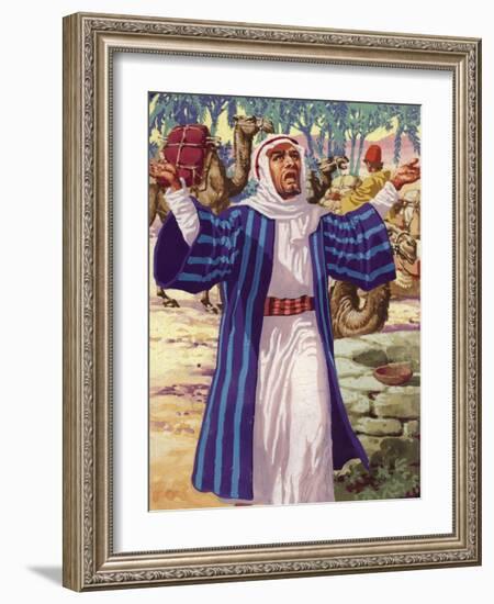 Eliezer Asking God's Guidance as to the Choice of Wife for Isaac-Pat Nicolle-Framed Giclee Print