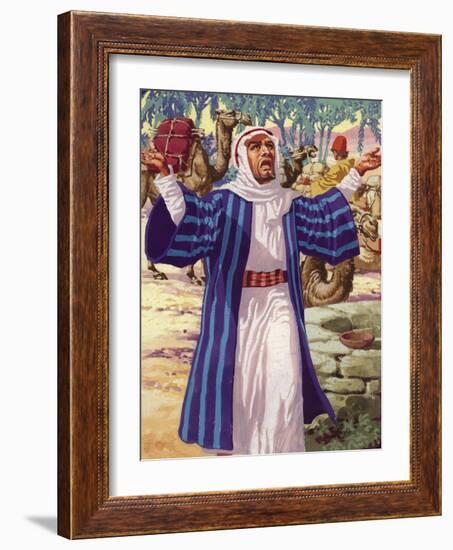 Eliezer Asking God's Guidance as to the Choice of Wife for Isaac-Pat Nicolle-Framed Giclee Print