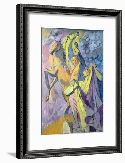 Elijah and Elisha, 1986-Hans Feibusch-Framed Giclee Print