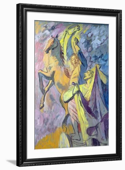 Elijah and Elisha, 1986-Hans Feibusch-Framed Giclee Print