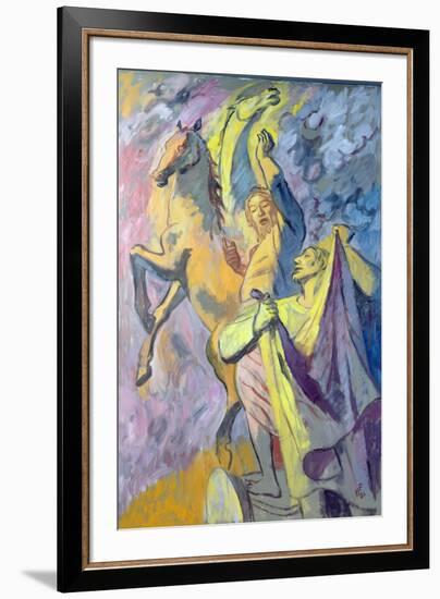 Elijah and Elisha, 1986-Hans Feibusch-Framed Giclee Print