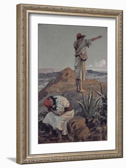 Elijah from Mount Carmel Sees a Cloud Afar Off-James Jacques Joseph Tissot-Framed Giclee Print