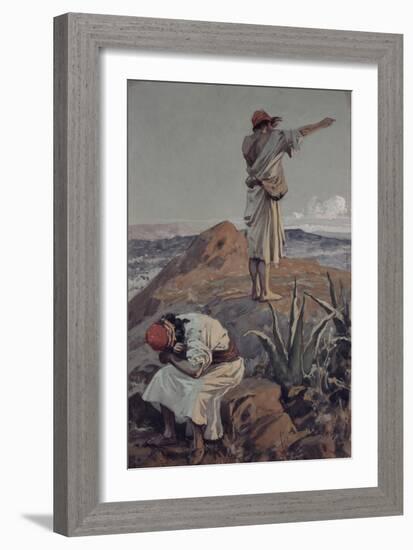 Elijah from Mount Carmel Sees a Cloud Afar Off-James Jacques Joseph Tissot-Framed Giclee Print