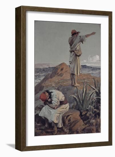 Elijah from Mount Carmel Sees a Cloud Afar Off-James Jacques Joseph Tissot-Framed Giclee Print