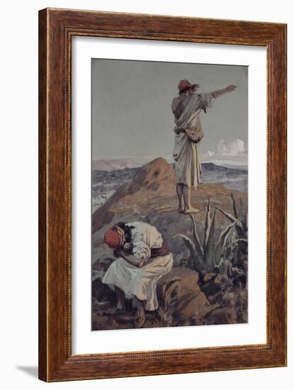 Elijah from Mount Carmel Sees a Cloud Afar Off-James Jacques Joseph Tissot-Framed Giclee Print