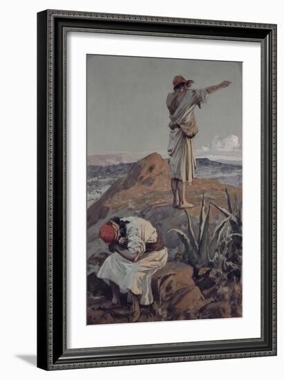 Elijah from Mount Carmel Sees a Cloud Afar Off-James Jacques Joseph Tissot-Framed Giclee Print