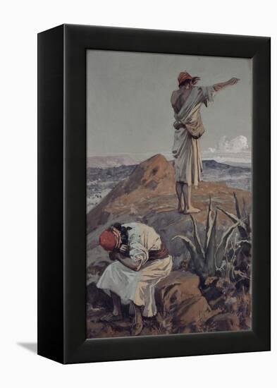 Elijah from Mount Carmel Sees a Cloud Afar Off-James Jacques Joseph Tissot-Framed Premier Image Canvas