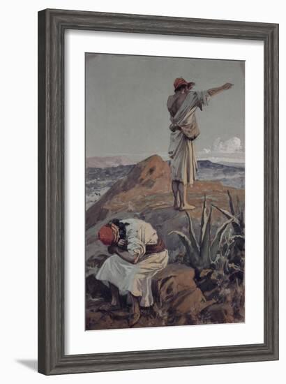 Elijah from Mt Carmel Sees a Cloud Afar Off-James Tissot-Framed Giclee Print