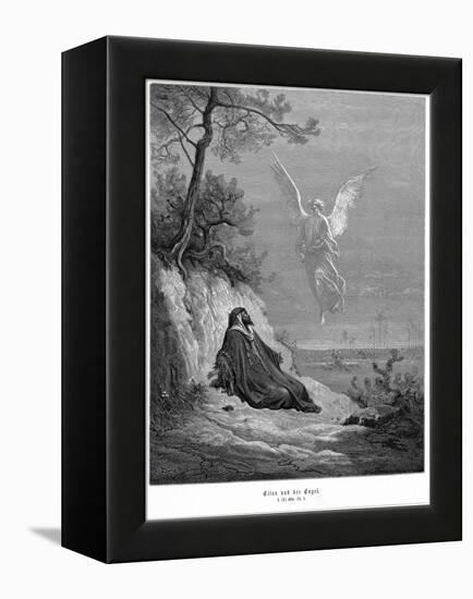 Elijah Goes into Wilderness and Asks to Die, But an Angel Comes and Bids Him 'Arise and Eat, 1866-null-Framed Premier Image Canvas