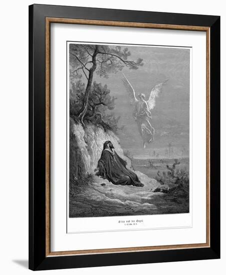 Elijah Goes into Wilderness and Asks to Die, But an Angel Comes and Bids Him 'Arise and Eat, 1866-null-Framed Giclee Print