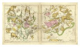 Celestial Planisphere, or Map of the Heavens, c.1835-Elijah H^ Burritt-Art Print