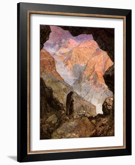 Elijah in the desert of Horeb - Bible-William Brassey Hole-Framed Giclee Print