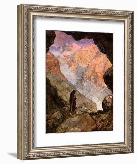 Elijah in the desert of Horeb - Bible-William Brassey Hole-Framed Giclee Print