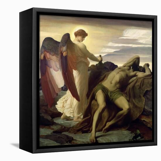 Elijah in the Wilderness, 1877-8-Frederick Leighton-Framed Premier Image Canvas