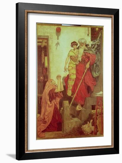 Elijah Restoring the Widow's Son, 1868-Ford Madox Brown-Framed Giclee Print