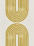 Mid Century Gold Shapes I-Eline Isaksen-Art Print