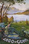 Lago di Como-Elio Ximenes-Mounted Art Print