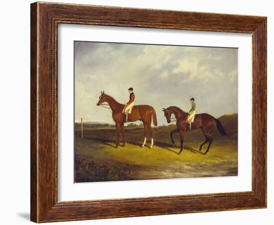 Elis' with J. Day Up, and 'Bay Middleton' with J. Robinson Up-David of York Dalby-Framed Giclee Print