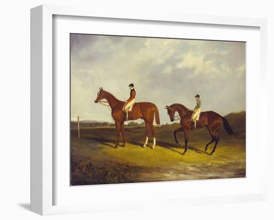 Elis' with J. Day Up, and 'Bay Middleton' with J. Robinson Up-David of York Dalby-Framed Giclee Print