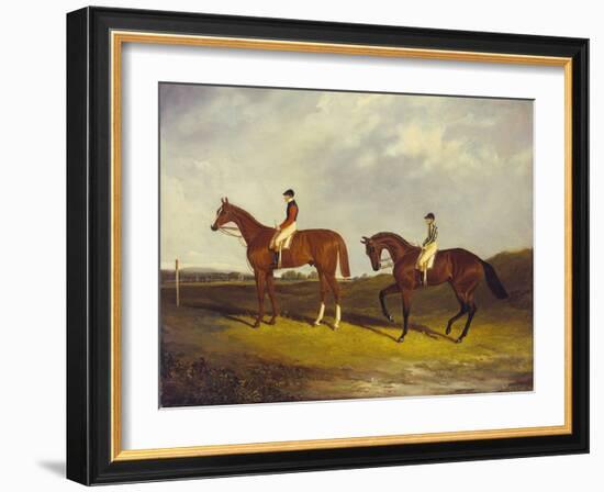 Elis' with J. Day Up, and 'Bay Middleton' with J. Robinson Up-David of York Dalby-Framed Giclee Print