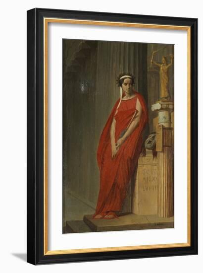 Élisa Rachel as Phèdre-Jean-Léon Gerôme-Framed Giclee Print