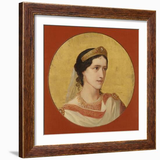 Élisa Rachel as Phèdre-Albert Anker-Framed Giclee Print