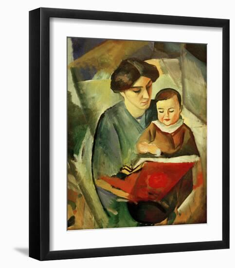 Elisabeth and Walterchen-Auguste Macke-Framed Giclee Print