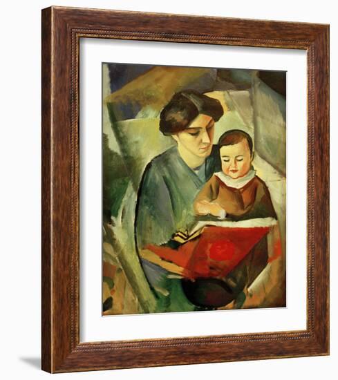 Elisabeth and Walterchen-Auguste Macke-Framed Giclee Print