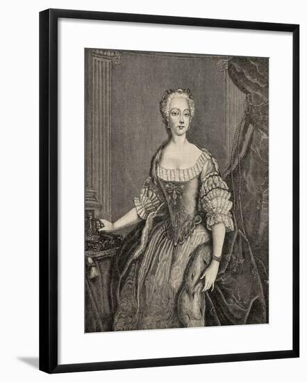 Elisabeth Christine of Brunswick-Wolfenbuttel-Bevern-null-Framed Giclee Print