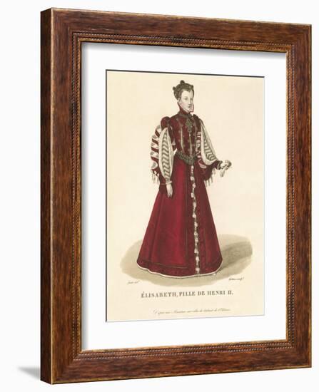 Elisabeth, Daughter of Henri II-Louis-Marie Lante-Framed Premium Giclee Print