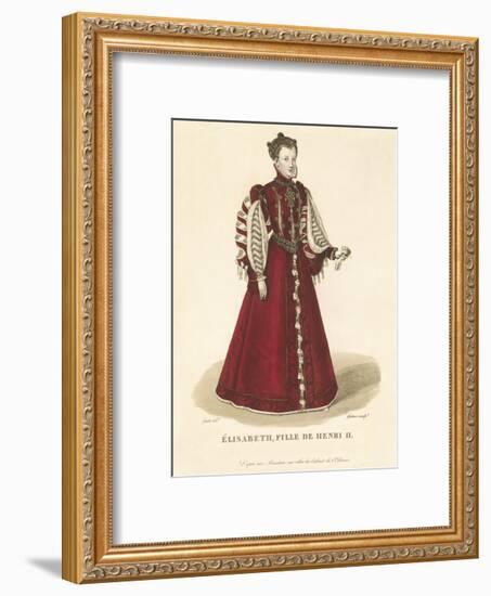 Elisabeth, Daughter of Henri II-Louis-Marie Lante-Framed Premium Giclee Print