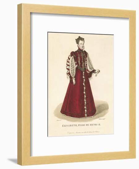 Elisabeth, Daughter of Henri II-Louis-Marie Lante-Framed Premium Giclee Print