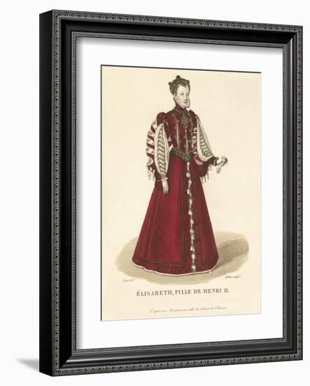 Elisabeth, Daughter of Henri II-Louis-Marie Lante-Framed Premium Giclee Print