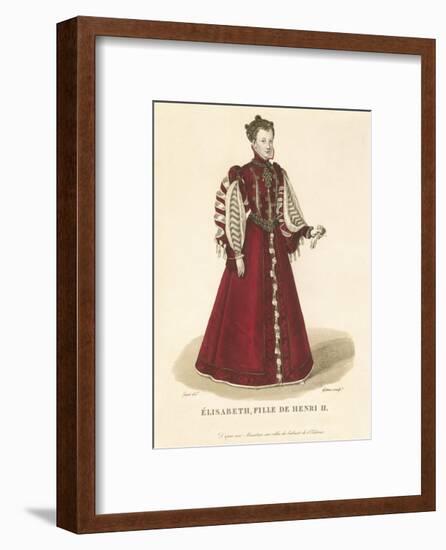 Elisabeth, Daughter of Henri II-Louis-Marie Lante-Framed Premium Giclee Print