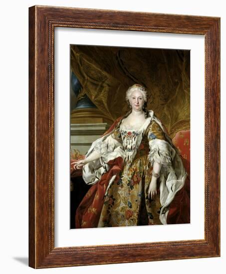 Elisabeth Farnese, Queen of Spain, Ca. 1739-Louis-Michel van Loo-Framed Giclee Print