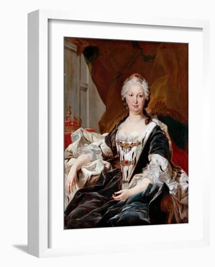 Elisabeth Farnese, Queen of Spain-Louis Michel Van Loo-Framed Giclee Print