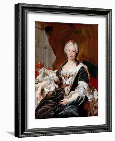 Elisabeth Farnese, Queen of Spain-Louis Michel Van Loo-Framed Giclee Print