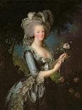 Marie Antoinette (1755-93) with a Rose, 1783-Elisabeth Louise Vigee-LeBrun-Framed Giclee Print