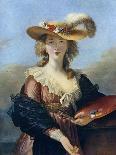 Marie Antoinette (1755-93) with a Rose, 1783-Elisabeth Louise Vigee-LeBrun-Giclee Print