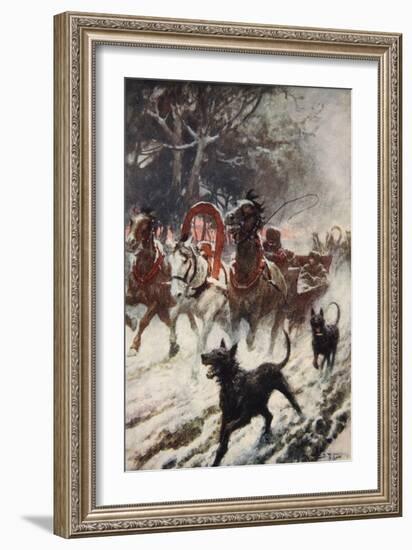 Elisabeth of Bohemia Stealing the Hungarian Crown-Arthur C. Michael-Framed Giclee Print