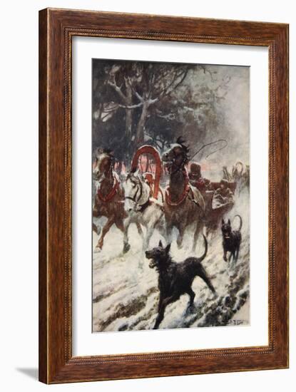 Elisabeth of Bohemia Stealing the Hungarian Crown-Arthur C. Michael-Framed Giclee Print