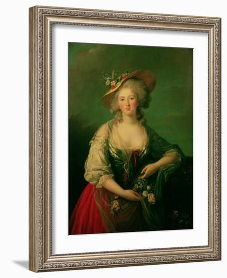 Elisabeth of France (1764-94) Called Madame Elizabeth, circa 1782-Elisabeth Louise Vigee-LeBrun-Framed Giclee Print