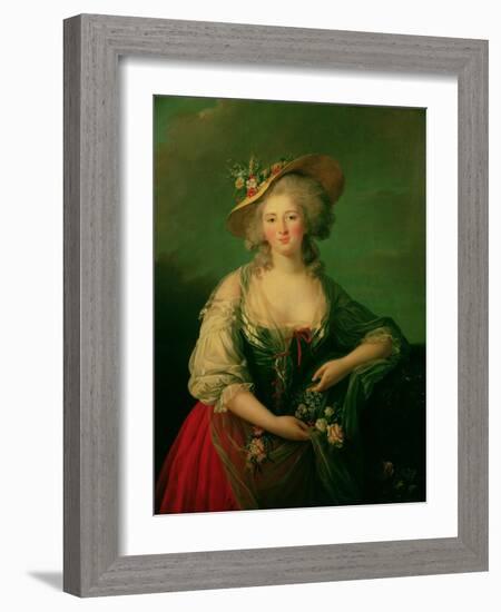 Elisabeth of France (1764-94) Called Madame Elizabeth, circa 1782-Elisabeth Louise Vigee-LeBrun-Framed Giclee Print