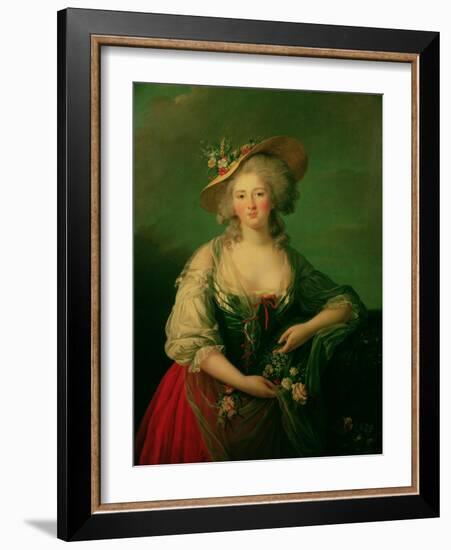 Elisabeth of France (1764-94) Called Madame Elizabeth, circa 1782-Elisabeth Louise Vigee-LeBrun-Framed Giclee Print