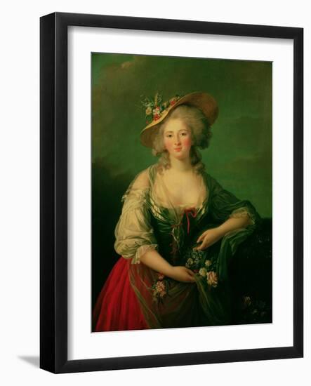 Elisabeth of France (1764-94) Called Madame Elizabeth, circa 1782-Elisabeth Louise Vigee-LeBrun-Framed Giclee Print