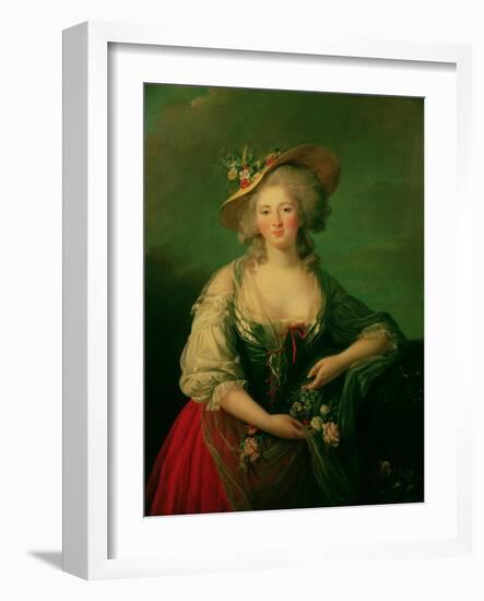 Elisabeth of France (1764-94) Called Madame Elizabeth, circa 1782-Elisabeth Louise Vigee-LeBrun-Framed Giclee Print