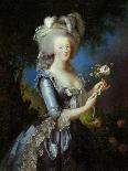 Queen Marie Antoinette with a Rose, 1783-Elisabeth Vigee Le Brun-Framed Art Print